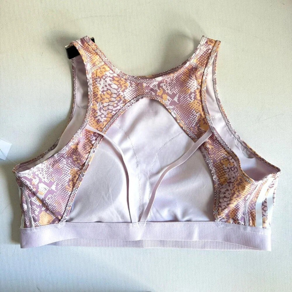 Adidas  Aeroready Pink Animal Print Sports Bra Light Support 2XL - Picture 6 of 7